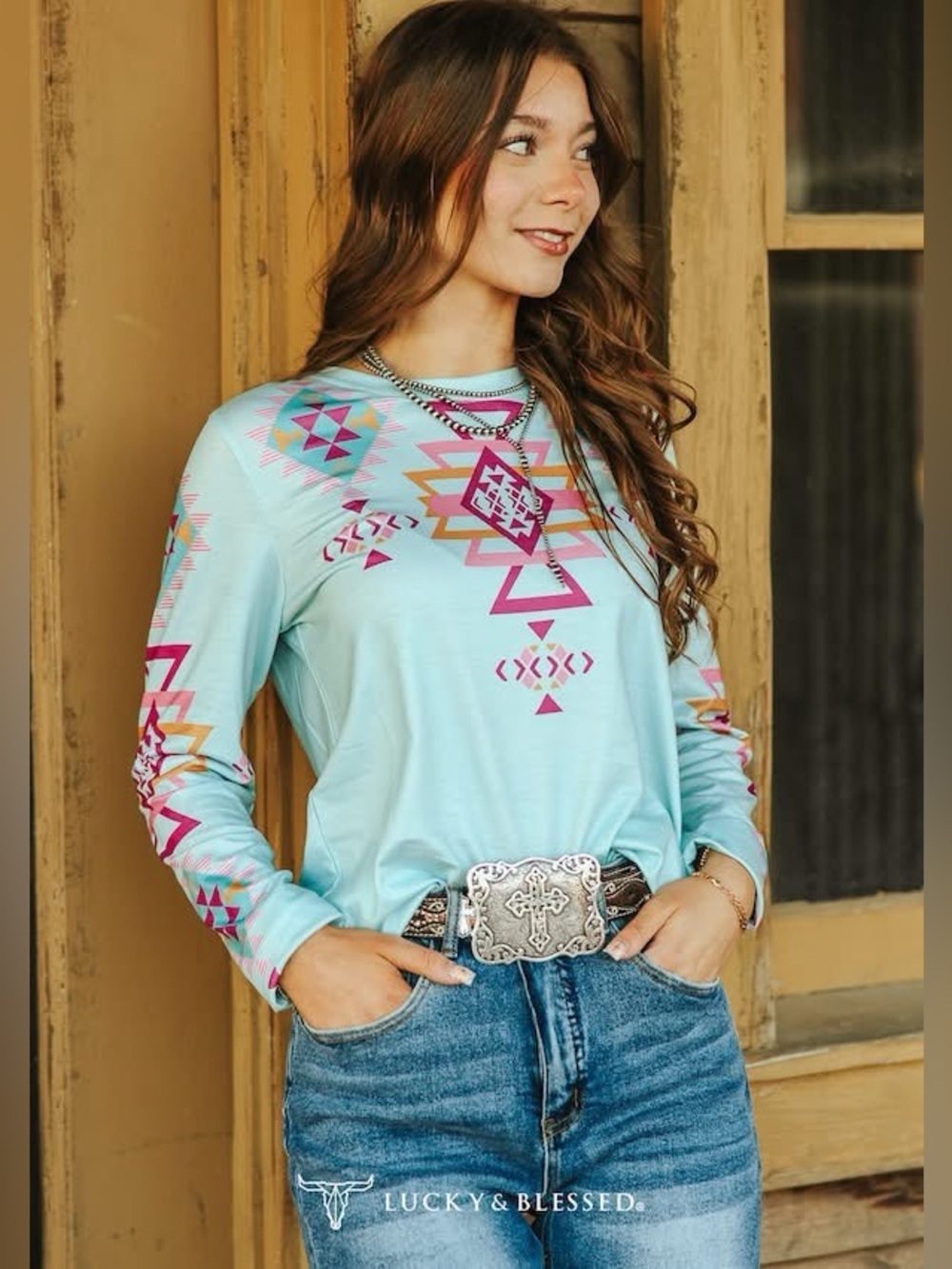 NWT Lucky & Blessed Long Sleeve Top